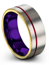 Wedding Band and Rings for Woman Tungsten Rings for Female Custom Matching Band - Charming Jewelers
