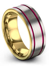 Wedding Ring 8mm Wedding Bands for Woman Tungsten Carbide Engagement Ladies - Charming Jewelers