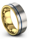 Simple Wedding Band Set for Boyfriend and Him Engraved Tungsten Rings for Men - Charming Jewelers