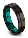 Gunmetal Men&#39;s Wedding Ring Sets Unique Tungsten Band Her an Husband Promise - Charming Jewelers