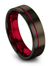 Male and Female Wedding Rings Tungsten and Gunmetal Wedding Band for Male - Charming Jewelers