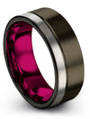 Christmas for Couples Tungsten Anniversary Ring Carbide Rings Ladies 8mm - Charming Jewelers