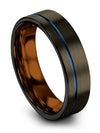 Wedding Ring Sets for Fiance and Husband Gunmetal Lady Tungsten Ring Gunmetal - Charming Jewelers
