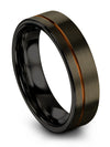 Gunmetal Her and Wife Promise Ring Sets Tungsten Wedding Ring Man Simple Rings - Charming Jewelers