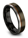 Mens and Ladies Wedding Rings Husband and Wife Tungsten Wedding Ring Gunmetal - Charming Jewelers