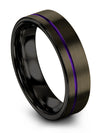 Wedding Bands for Woman and Woman Sets Gunmetal Tungsten Carbide Gunmetal - Charming Jewelers