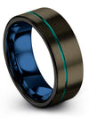Wedding Gunmetal Tungsten Bands Promise Bands for His Small Thank You Present - Charming Jewelers