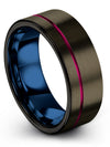 Womans Engravable Promise Rings Tungsten Wedding Band for Fiance and Wife - Charming Jewelers