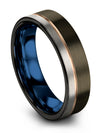 Female Brushed Wedding Rings Carbide Tungsten Bands Pure Gunmetal Rings Fiance - Charming Jewelers