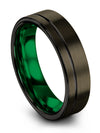 6mm Black Line Wedding Rings Tungsten Black Line Rings Love You Bands Gifts - Charming Jewelers