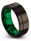 Wedding Band for Husband Tungsten Wedding Rings Bands Cute Couple Rings - Charming Jewelers