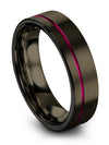 Plain Wedding Ring Tungsten Band Man Brushed Simple Promise Band for Girlfriend - Charming Jewelers