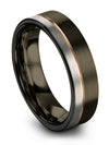 Wedding Set Rings for Him and Her Tungsten Carbide Ring Gunmetal I Love You - Charming Jewelers