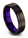 Gunmetal Woman Wedding Ring Set Tungsten Rings Engrave Couples Rings Sets - Charming Jewelers