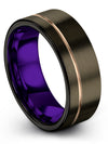 Personalized Wedding Band Set Tungsten Rings for Couples Promise Jewelry - Charming Jewelers
