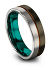 Promise Rings Sets for Boyfriend Nice Wedding Bands Ladies Gunmetal Engagement - Charming Jewelers