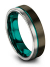 Judaism Wedding Band for Woman&#39;s Gunmetal Wedding Ring for Male Tungsten - Charming Jewelers