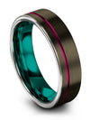 Engagement and Promise Band Sets for Guys Tungsten Rings Natural Finish Promise - Charming Jewelers