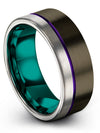 Engagement Female Wedding Tungsten Wedding Band Set for Him and Husband Couples - Charming Jewelers