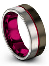Personalized Wedding Tungsten Ring for Fiance Promise