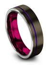 Tungsten Anniversary Band Bands Womans Gunmetal Tungsten Rings Gunmetal Promise - Charming Jewelers