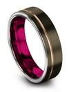Tungsten Wedding Bands Set for Her and His Plain Tungsten Band Fathers Day - Charming Jewelers