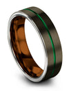 Guy Wedding Sets Tungsten Bands for Mens Gunmetal Green Gunmetal Plated Jewelry - Charming Jewelers