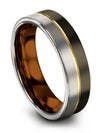 Engagement Promise Rings Tungsten Carbide Gunmetal Ring Solid Gunmetal Matching - Charming Jewelers
