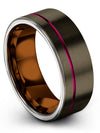 Guys Wedding Bands Sets Fancy Ring Gunmetal Teal Ring Rings for Guys Mens - Charming Jewelers