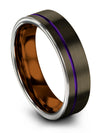 Gunmetal Tungsten Promise Rings for Man Fiance and Him Tungsten Rings Ladies - Charming Jewelers