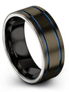 Wedding Band 8mm Common Tungsten Ring Promise Band for Father Woman Promise - Charming Jewelers