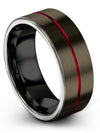 Men and Guys Wedding Bands Sets Tungsten Matching Band