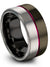 10mm Fucshia Line Special Edition Bands Man Gift 9 Year