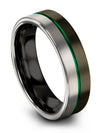 Gunmetal Promise Band for Ladies Wedding Rings for Girlfriend Tungsten Promise - Charming Jewelers