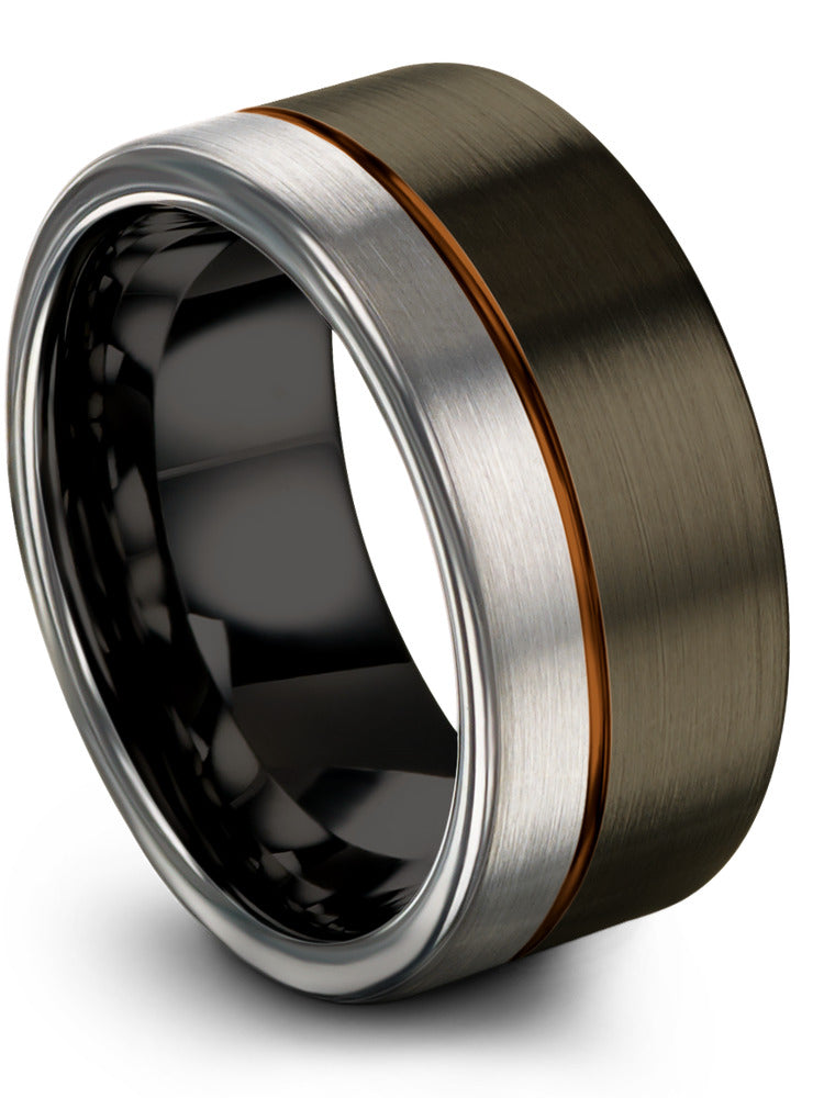 Anniversary Promise Ring 10mm Tungsten Band for Man