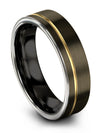 Men&#39;s Wedding Set Wedding Band Set Tungsten Promise Band Him and Him Promise - Charming Jewelers