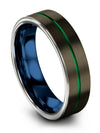 Woman&#39;s and Ladies Wedding Ring Sets Gunmetal Tungsten Carbide Engraved Rings - Charming Jewelers