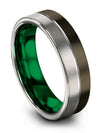 Matching Wedding Rings for Boyfriend and Him Tungsten Engagement Female Band - Charming Jewelers