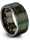 Woman&#39;s Ideas Tungsten Band Brushed Ring for Couple Christmas Promise Bands - Charming Jewelers