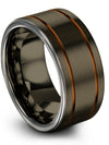 Wedding Band Bands for Men&#39;s Gunmetal Tungsten Ladies Wedding Bands Promise - Charming Jewelers