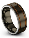 Wedding Rings His and Fiance Ladies Ring Tungsten 8mm Band for Couples Mom - Charming Jewelers