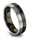Brushed Wedding Ring Woman Gunmetal Tungsten Rings for Male Wedding Ring - Charming Jewelers