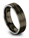 Gunmetal Wedding Rings for Couples Sets Tungsten Wedding Rings Gunmetal - Charming Jewelers