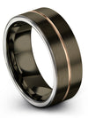 Wedding Rings Couples Set Tungsten Her and Boyfriend Wedding Rings Promise - Charming Jewelers