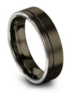 Gunmetal and Black Wedding Rings Tungsten Gunmetal Wedding Rings for Mens - Charming Jewelers