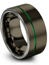 Ladies Promise Rings Gunmetal Female Ring Tungsten Carbide Lady Jewelry Band - Charming Jewelers