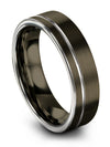 Engagement Ladies and Wedding Rings Sets for Male Men&#39;s Tungsten Gunmetal Band - Charming Jewelers