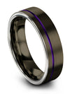 Simple Wedding Tungsten Wedding Ring Mens Gunmetal Mens Promise Rings Custom - Charming Jewelers