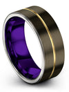Gunmetal Wedding Jewelry Tungsten Wedding Band Sets for Her and Girlfriend Man - Charming Jewelers