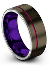 Wedding Rings for Both Tungsten and Gunmetal Bands for Lady Couple Jewelry Set - Charming Jewelers